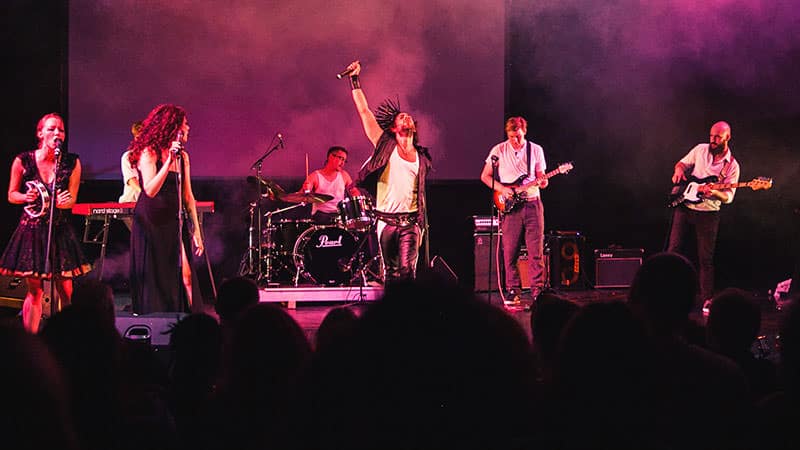 Felix Hagan & The Family on stage at Manchester's Dancehouse Theatre